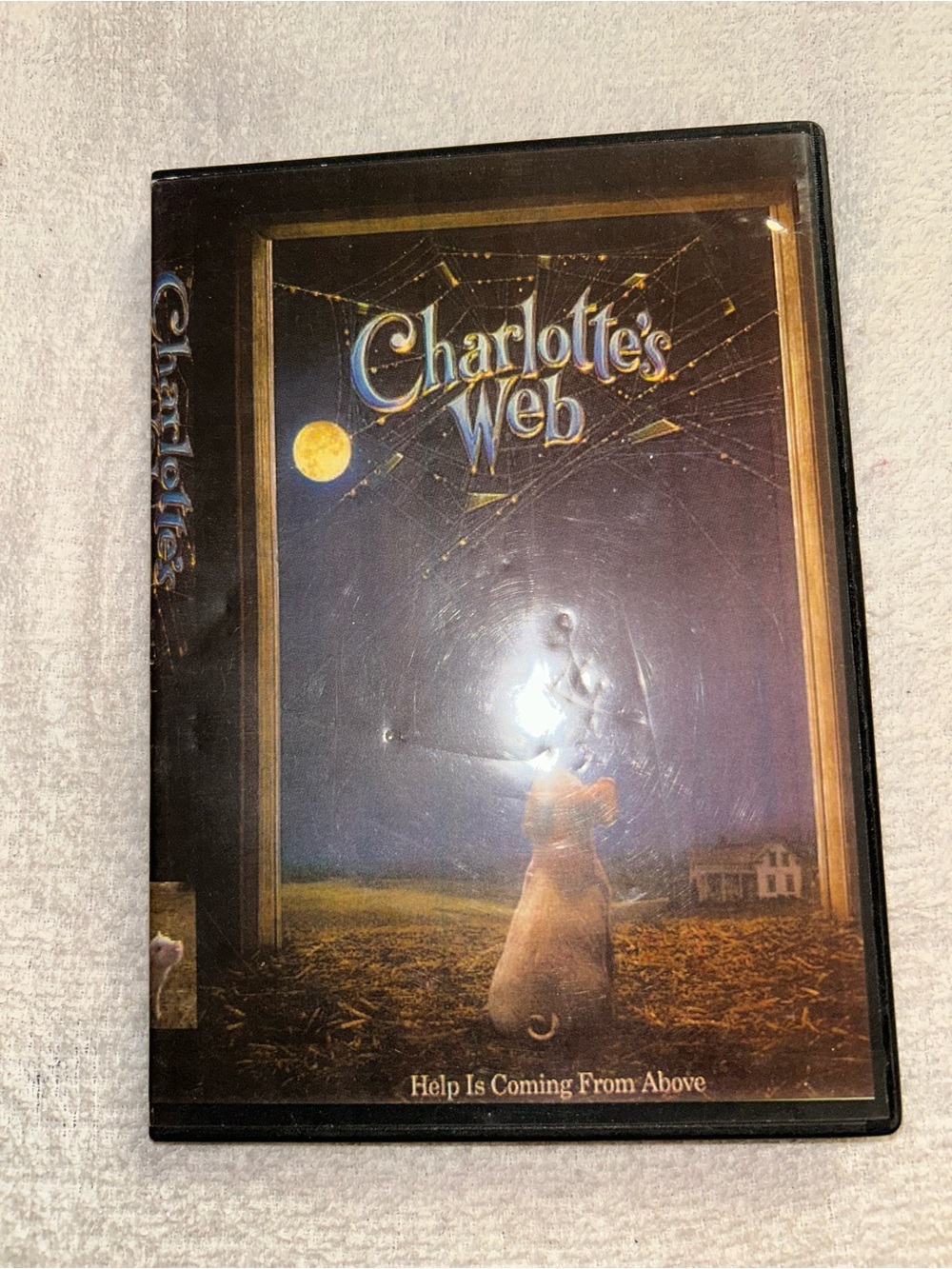 Charlotte's Web Wall Art Print - Blue and Gold